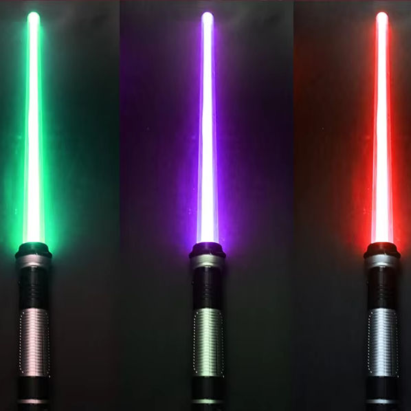 High Quality Colorful LED Lightsaber Sword Toy for Stars Wars Plastic Laser Sword of Force