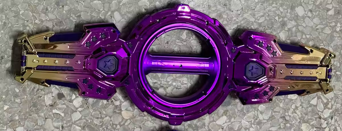 New Retractable Plastic Lightsaber Double-Headed Rotating Laser Sword with Color-Changing Effect Light up Toys