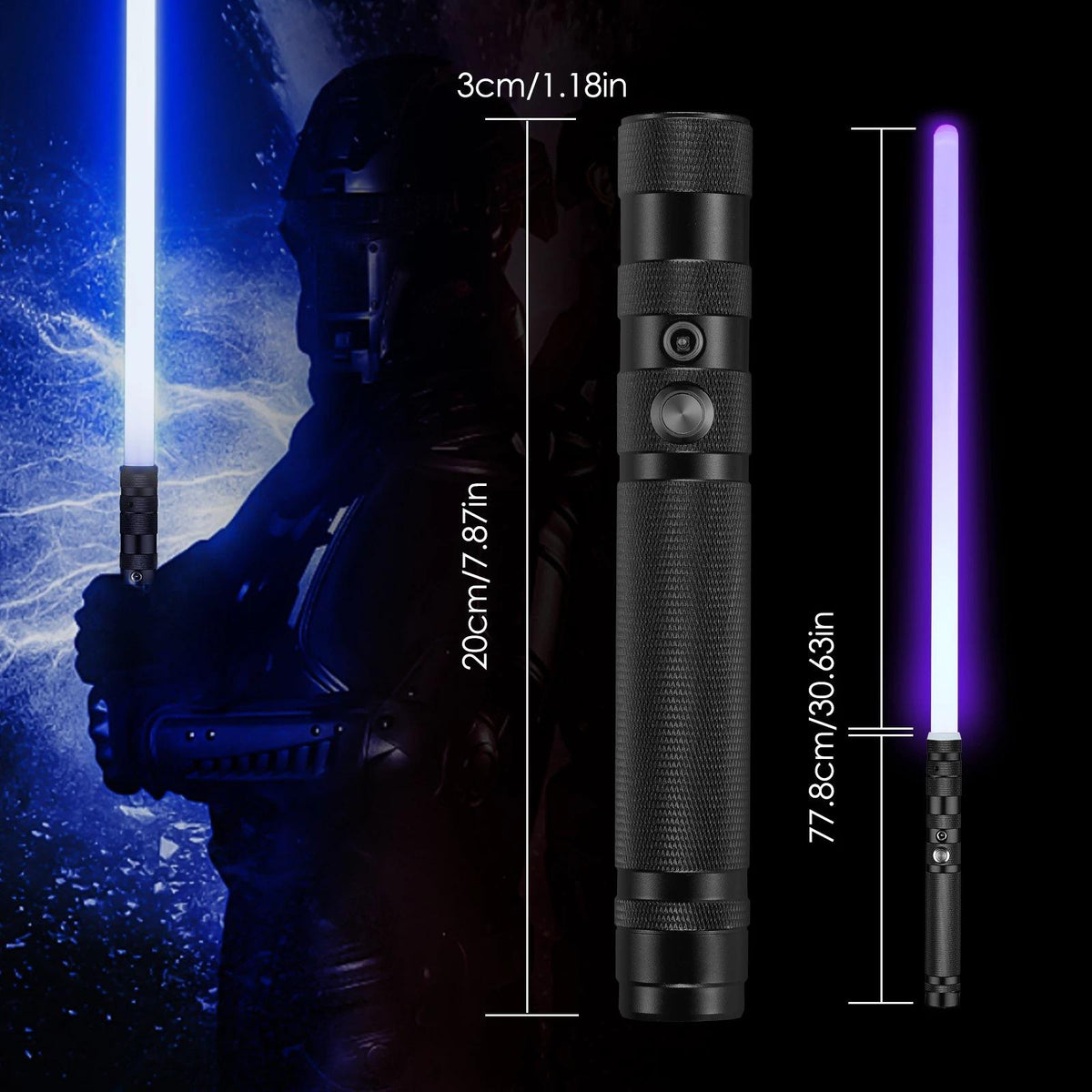 Luminous Toy Laser Sword Cross-border 16 Colors Durable Plastic Dueling Lightsaber